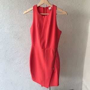 Women Sleeveless Pink Bodycon Dress - Small